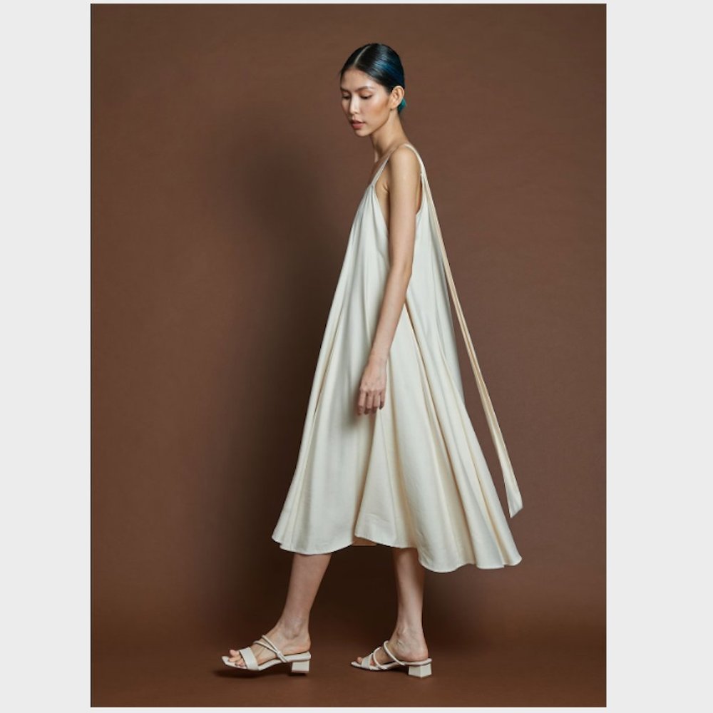 NWOT Kaarem Anosmum Strap Tie Tent Dress